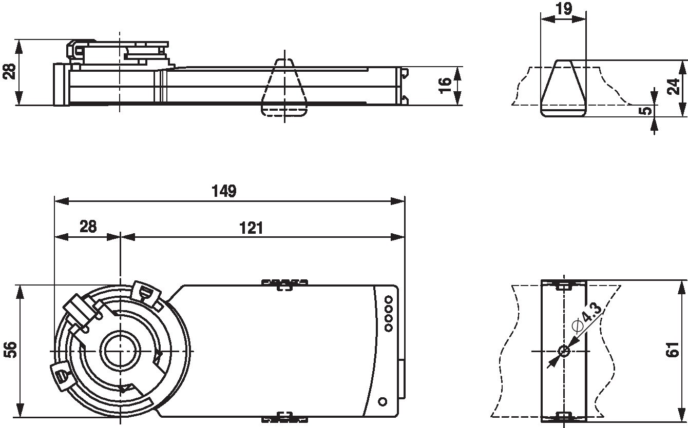 Электропривод Belimo CM24-SR-T-R (2 Н·м)