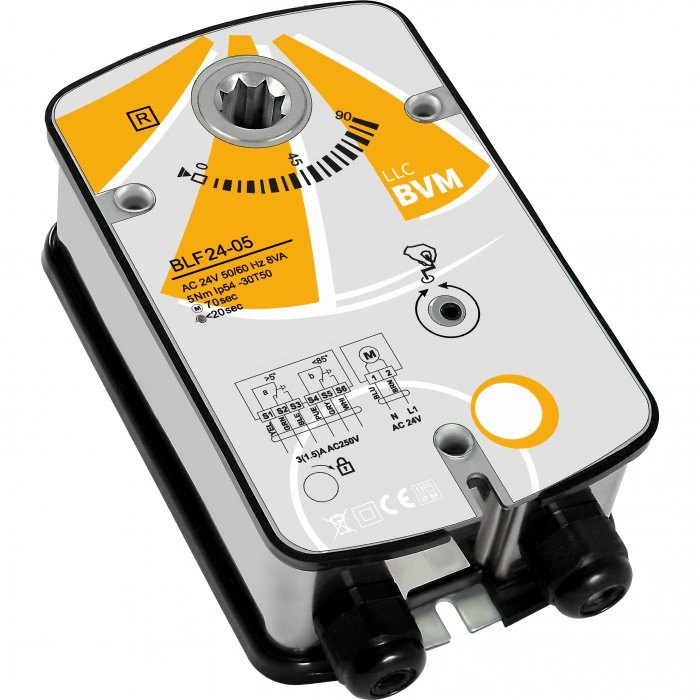 Электропривод BVM SM230-SR-24 для воздушных клапанов