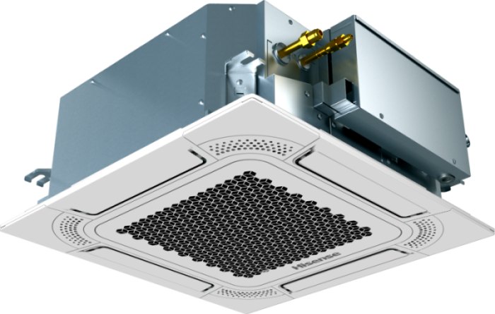 Внутренний блок VRF Hisense AVC-07HJDBA (кассетный компактный 4-поточный)